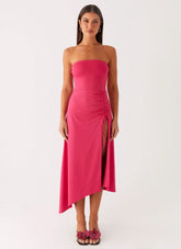 Laoise Midi Dress - Hot Pink
