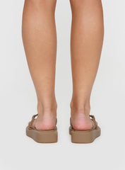 Riki Mini Belt Sandals Tan