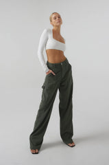 Sheveta Elsa Cargo Pant In Pine
