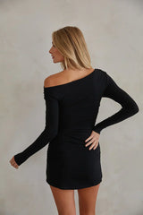 Isa Off The Shoulder Ruched Mini Dress