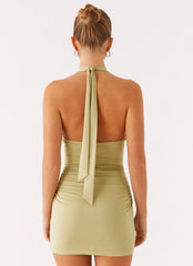 Panama Mini Dress - Lime