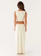Lilabelle Twist Maxi Dress - Yellow