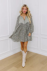 Picking Flowers Embroidered Mini Dress