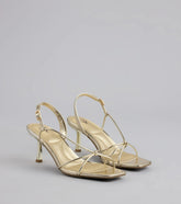 Delicately Dangerous Strappy Slingback Heels
