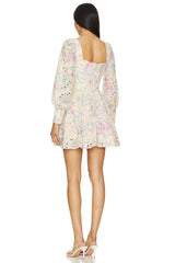Lila Flounce Dress