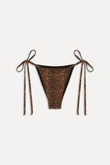 X Bella Hadid Mackenzie String Bikini Bottom - Lucky Leopard