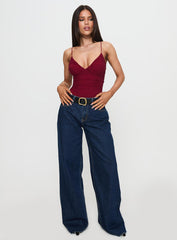 Merril Bodysuit Maroon