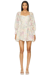 Lila Flounce Dress