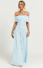 Lioness - Field Of Dreams Maxi Dress In Soft Blue